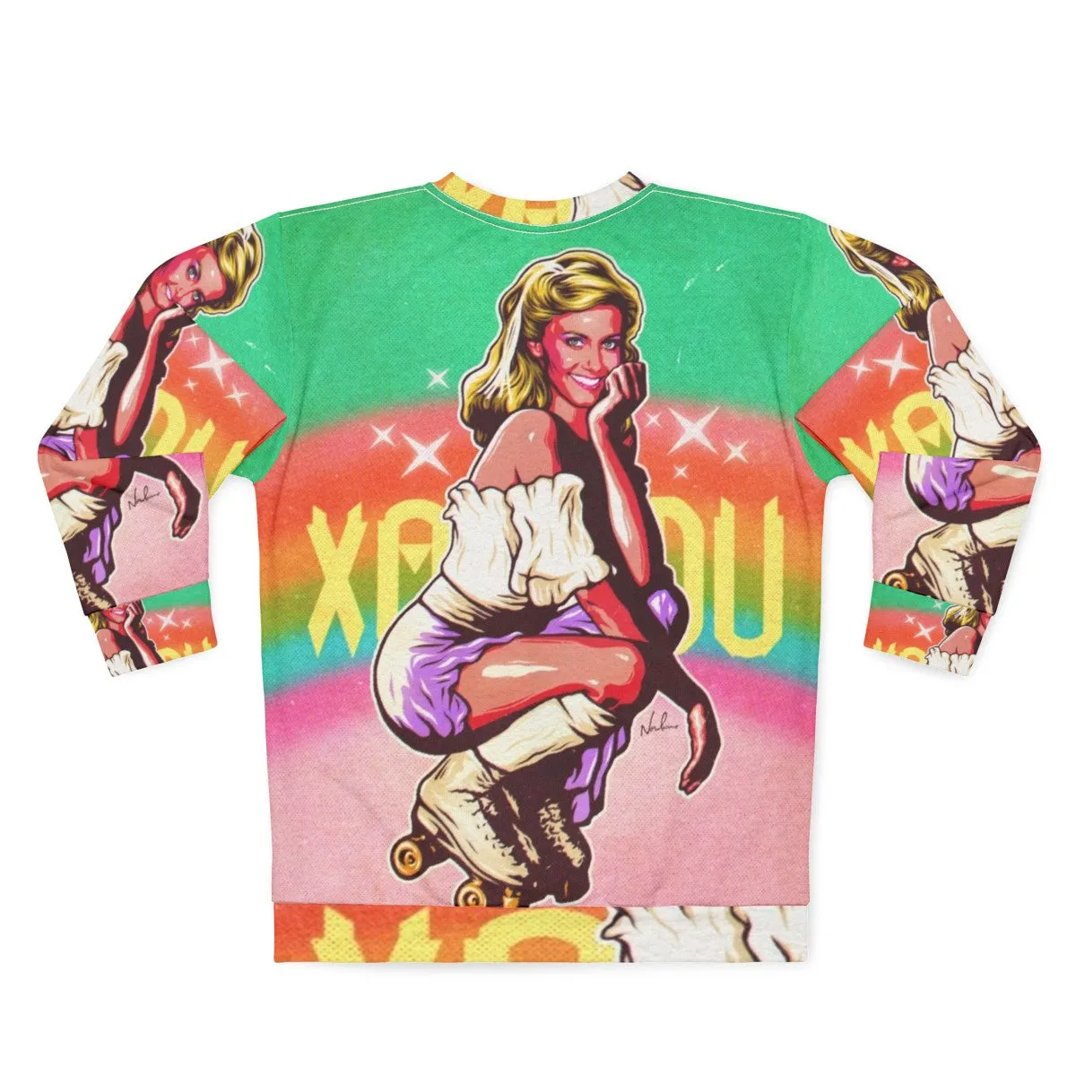 80s Retro Vintage Sweatshirt - Xanadu Inspired Fashion