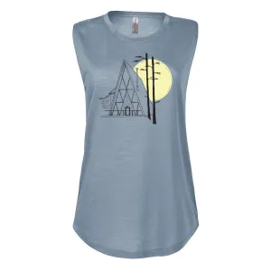 A-Frame Hideaway Womens Muscle Tank