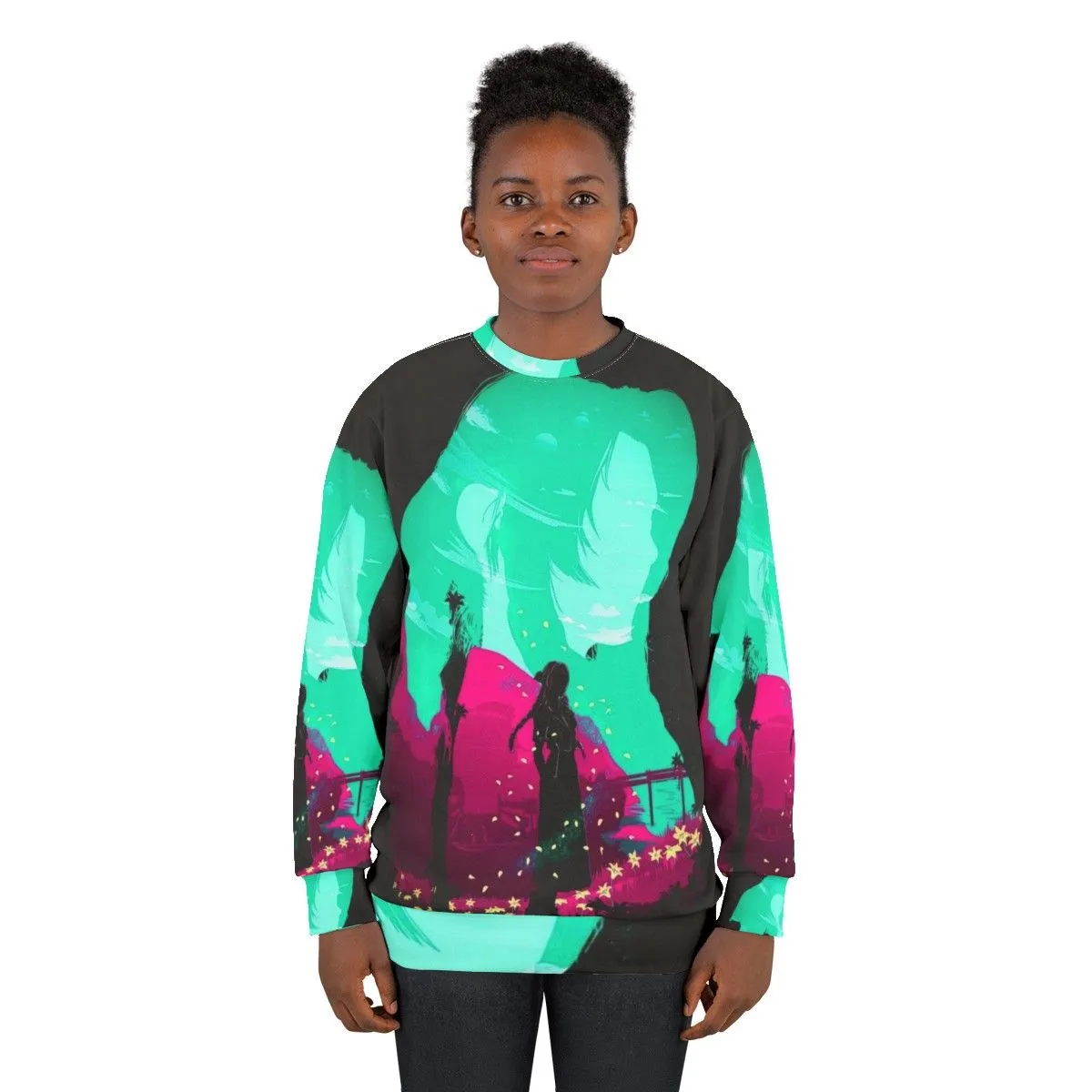 Aerith Fantasy Sweatshirt - Final Fantasy VII Inspired Apparel