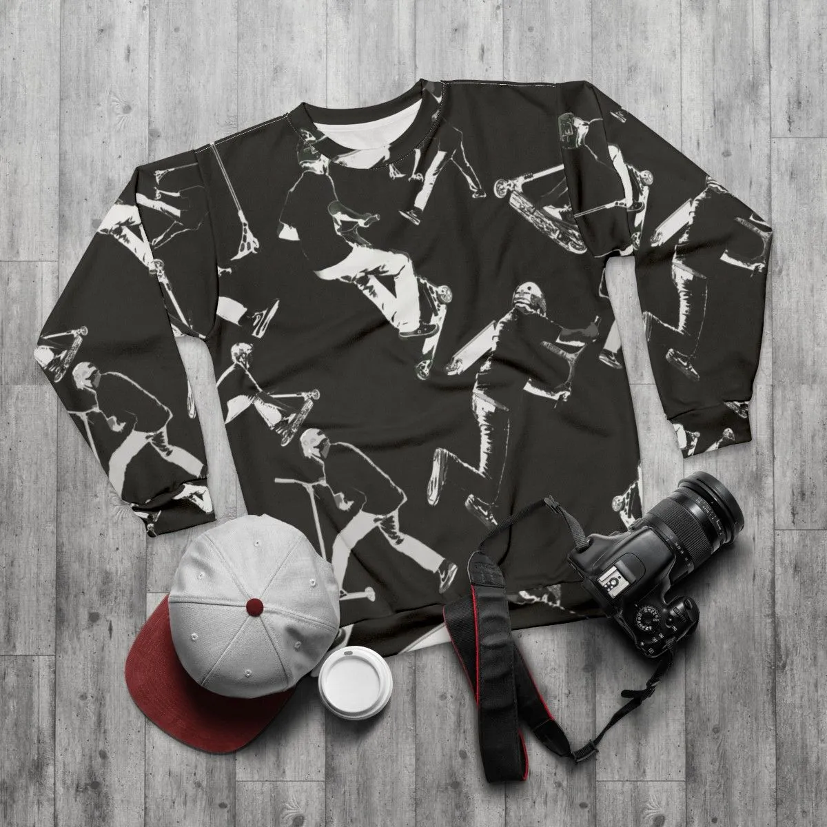 Airtime Stunt Scooter Sweatshirt for Extreme Sports Enthusiasts