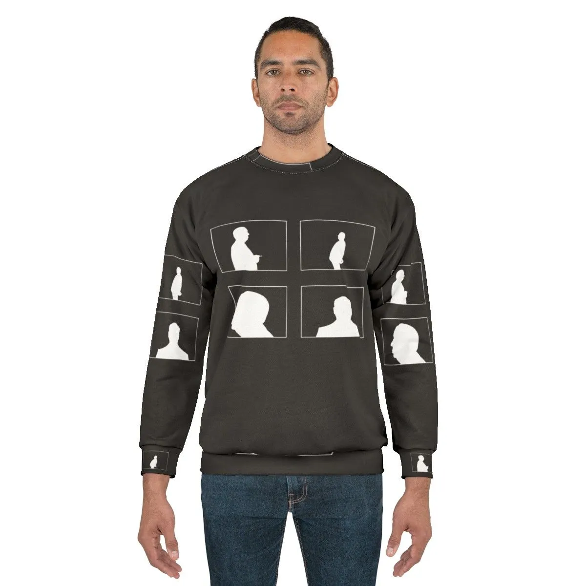Alfred Hitchcock Shadows Sweatshirt - Iconic Fan Art