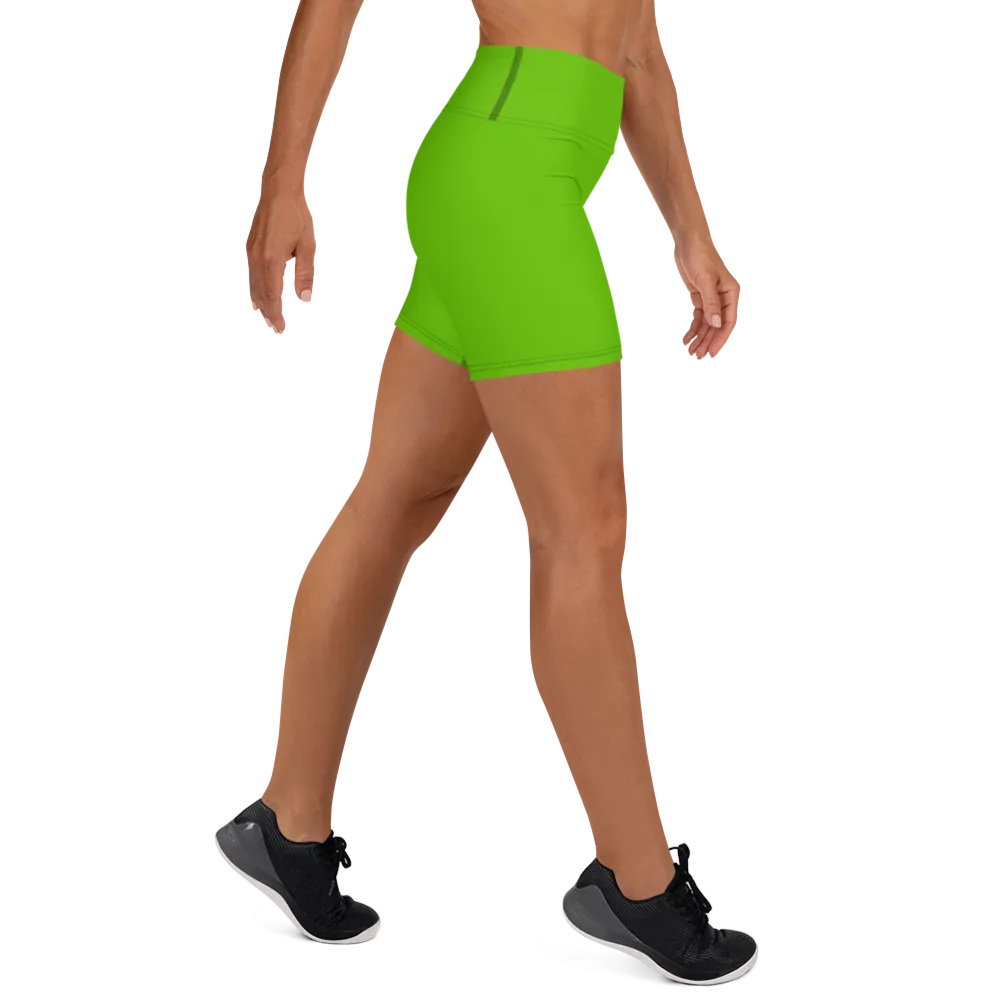Athletic Apparatus Kelly Green Black logo Yoga Shorts