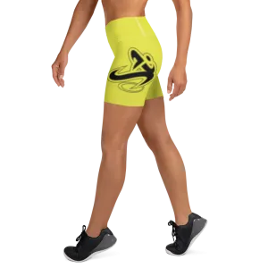 Athletic Apparatus Starship Black logo White stitch Yoga Shorts