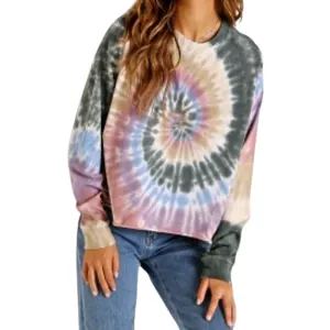 Autumn Tie Dye Long Sleeve Crop | DAYDREAMER