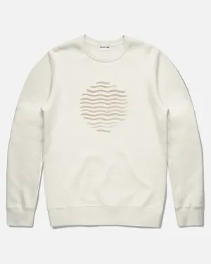 Beach Vibe Fleece Sweatshirt, Ecru