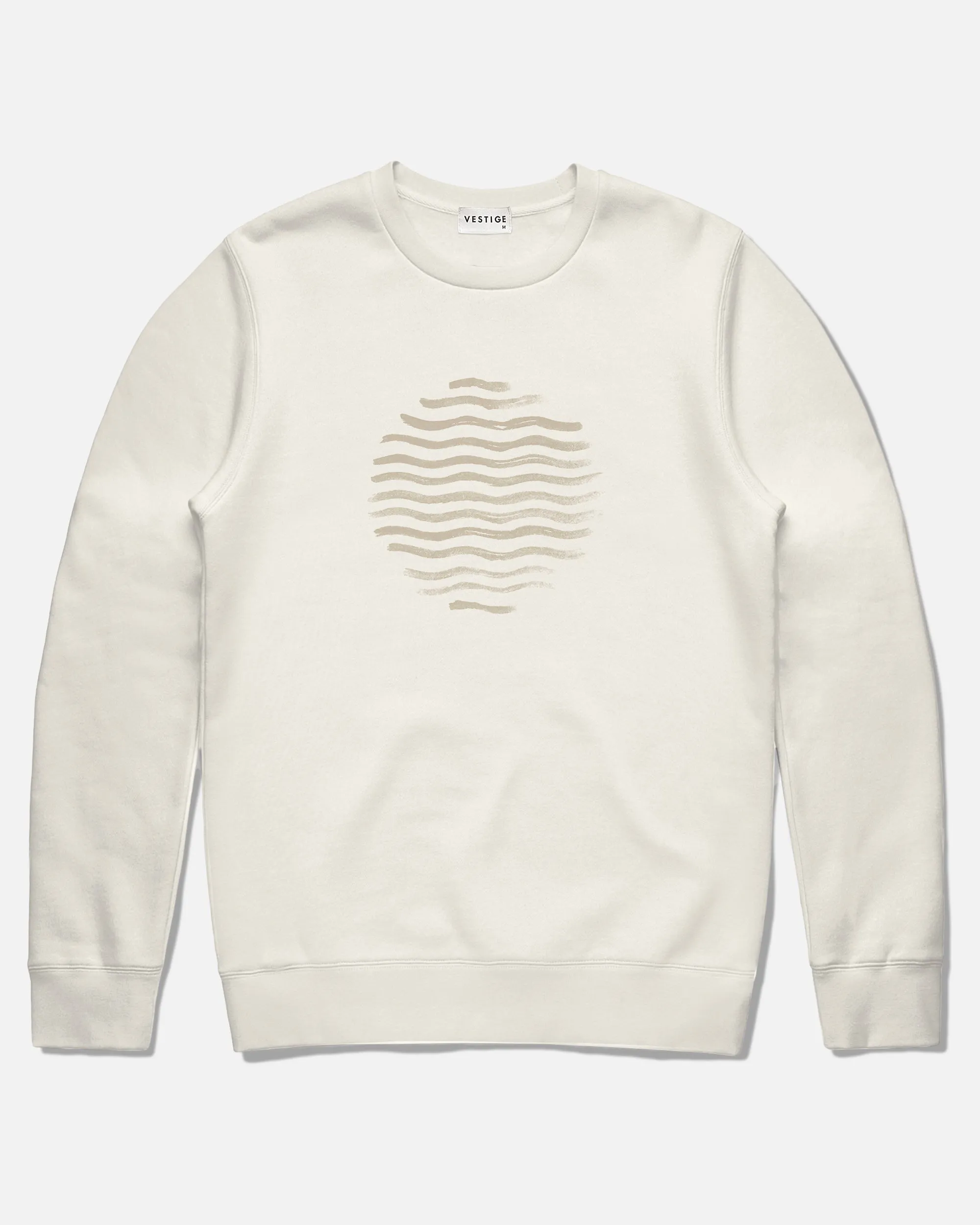 Beach Vibe Fleece Sweatshirt, Ecru