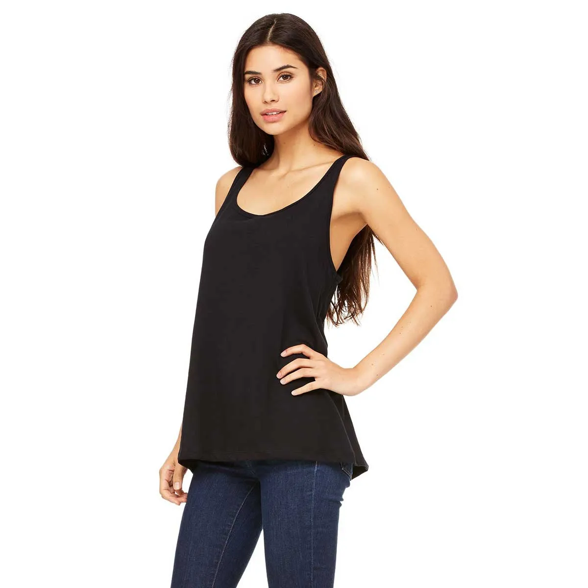 Bella   Canvas Women's Black Relaxed Jersey Tank