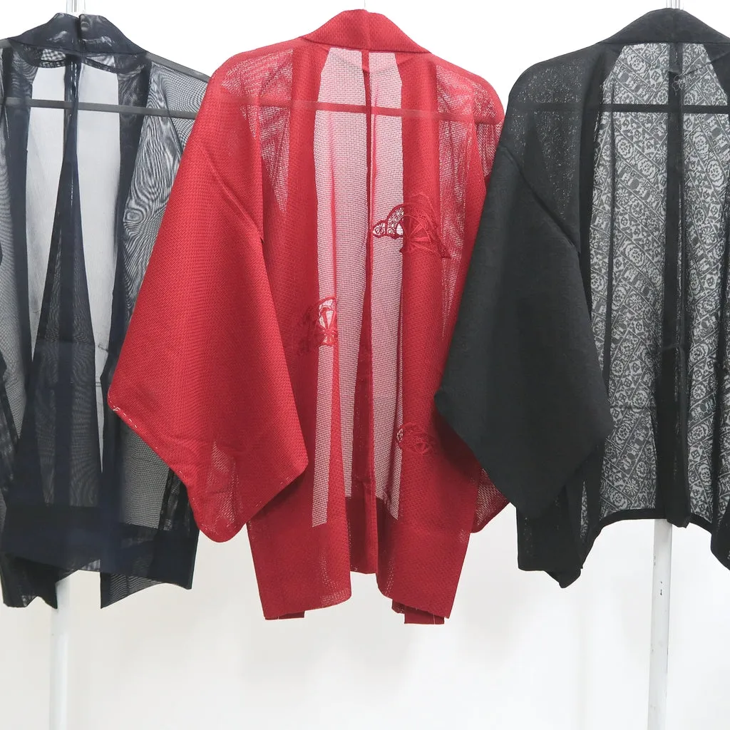 Bundle 12pcs Silk See-Through Haori Jacket Wholesale Bulk Free Shipping #425