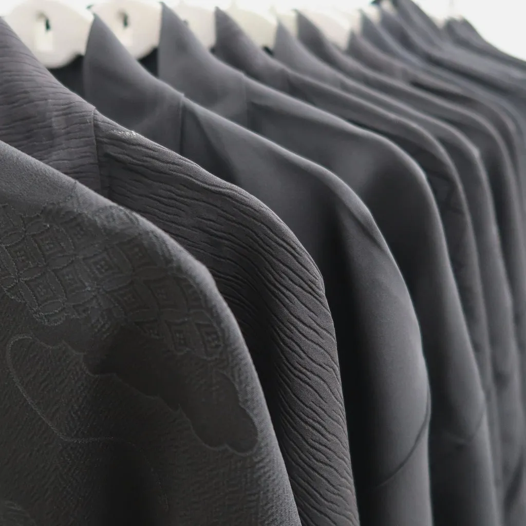 Bundle 15pcs Silk Black Haori Jacket Wholesale Bulk Free Shipping #382