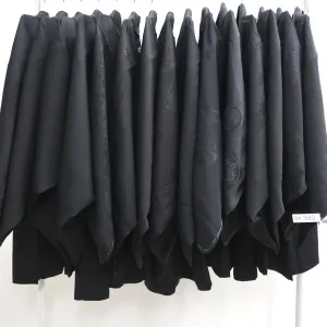 Bundle 15pcs Silk Black Haori Jacket Wholesale Bulk Free Shipping #382