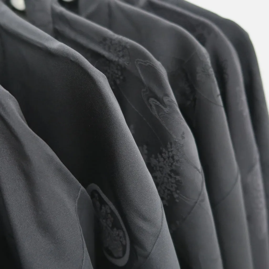 Bundle 15pcs Silk Black Haori Jacket Wholesale Bulk Free Shipping #382