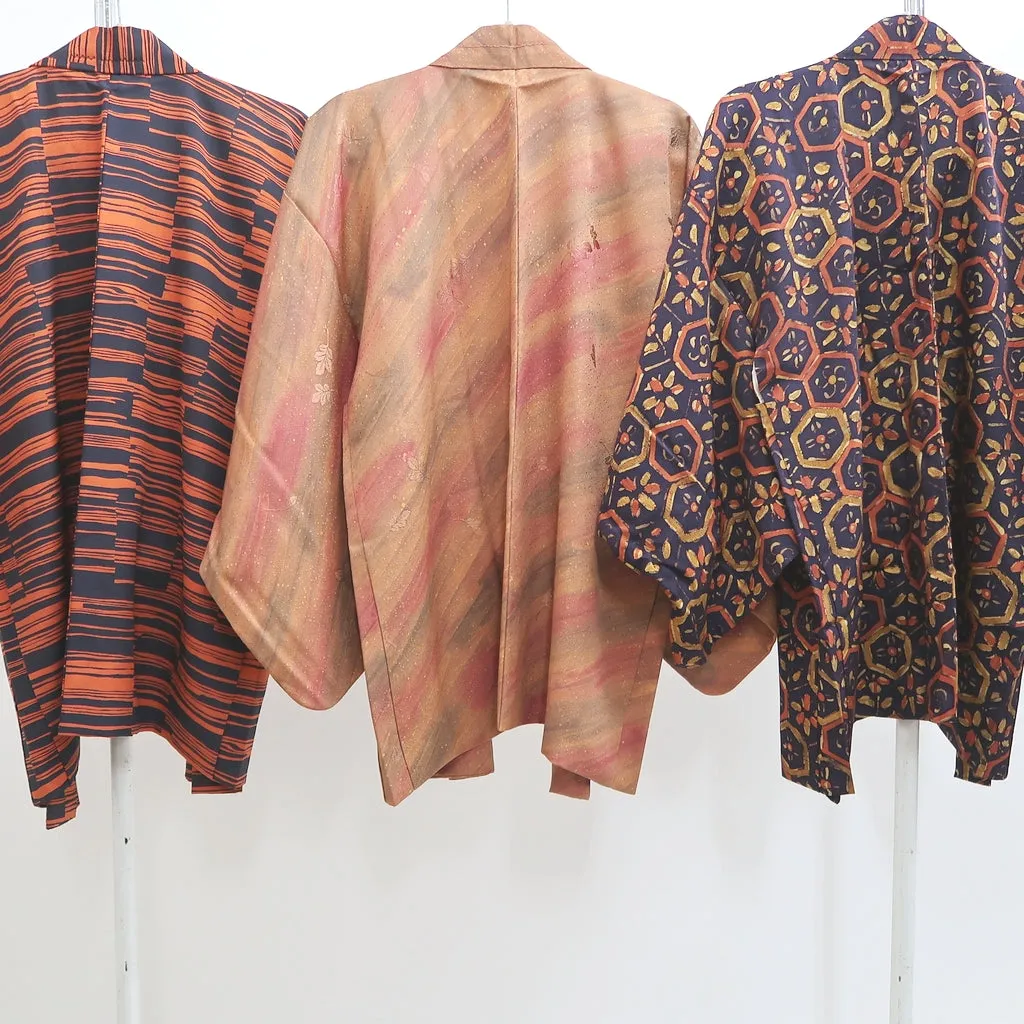 Bundle 15pcs Silk Haori Jacket Wholesale Bulk Free Shipping #499