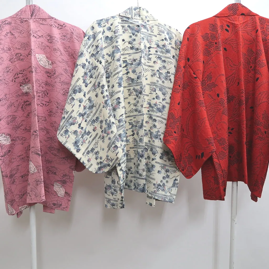 Bundle 15pcs Silk Haori Jacket Wholesale Bulk Free Shipping #575