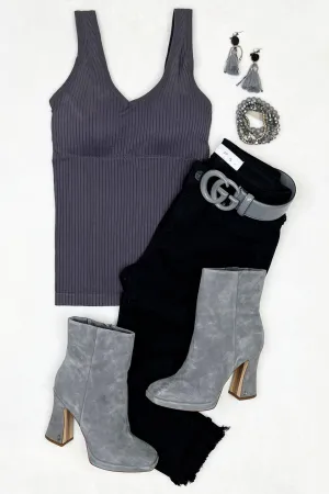Casual & Comfy Tank - Grey