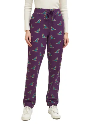 Compania Fantastica Dinosaur Print Cotton joggers FA21SEV03