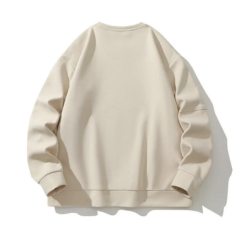 Composite Stitching Contrast Color Sweatshirt