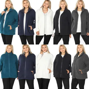 Cozette Sherpa Jacket with Pockets