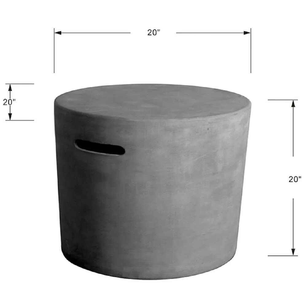Elementi Round Cast Concrete Tank Cover - ONB01-102