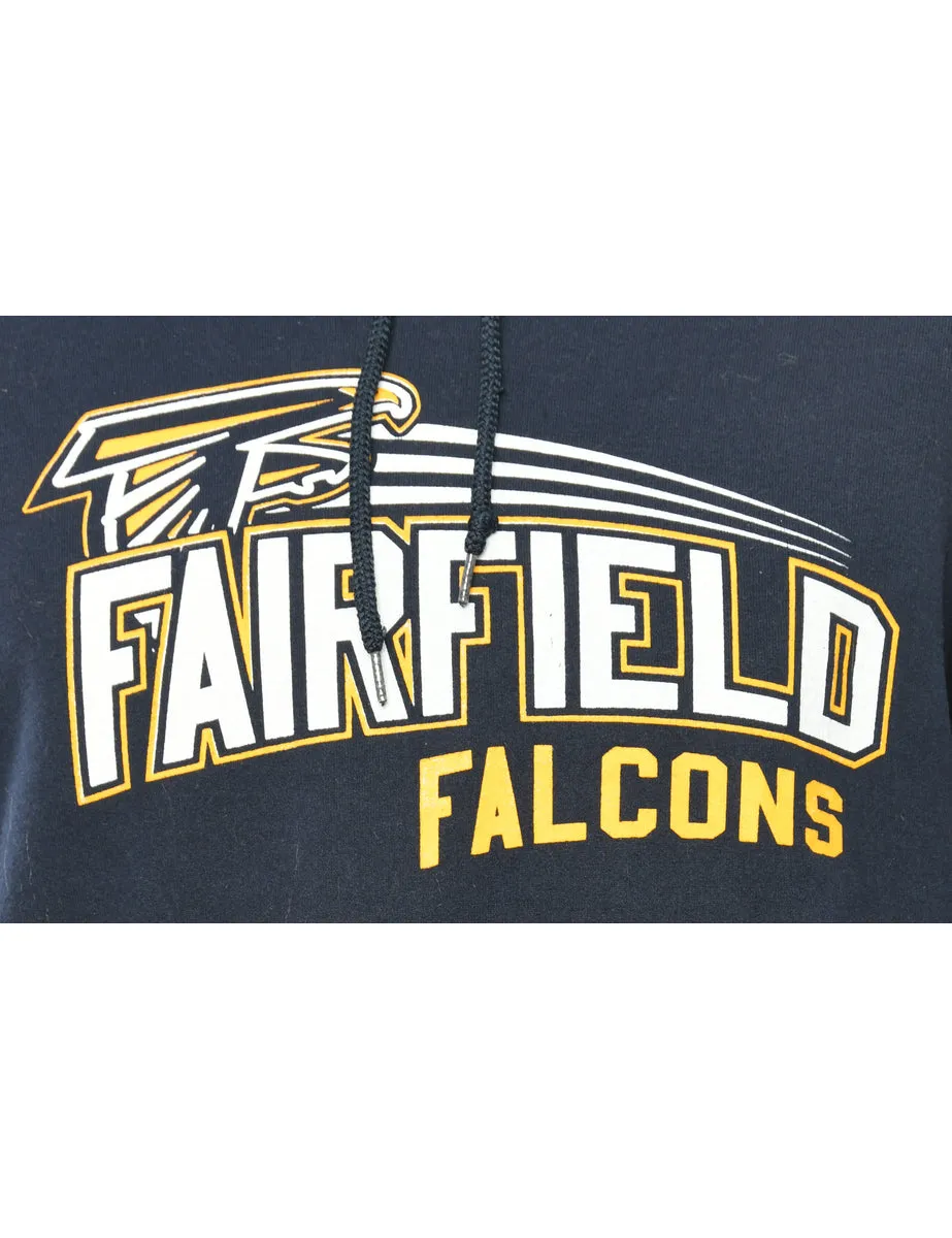 Fairfield Falcon Baseball Hooded Sports Sweatshirt - L