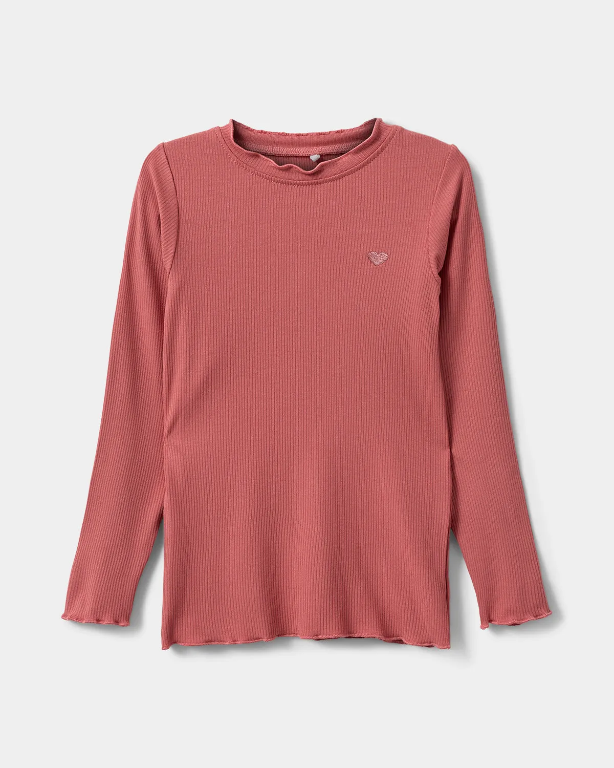 FINJASK T-SHIRT LONG SLEEVE - Coral Pink