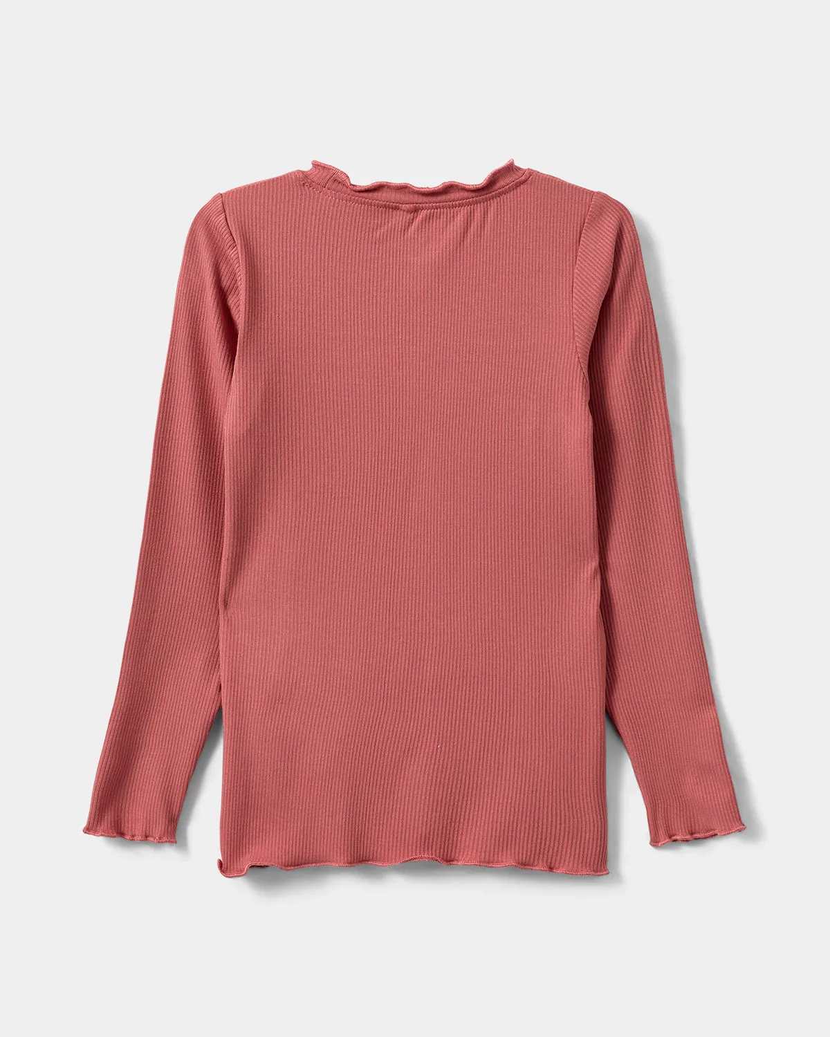 FINJASK T-SHIRT LONG SLEEVE - Coral Pink
