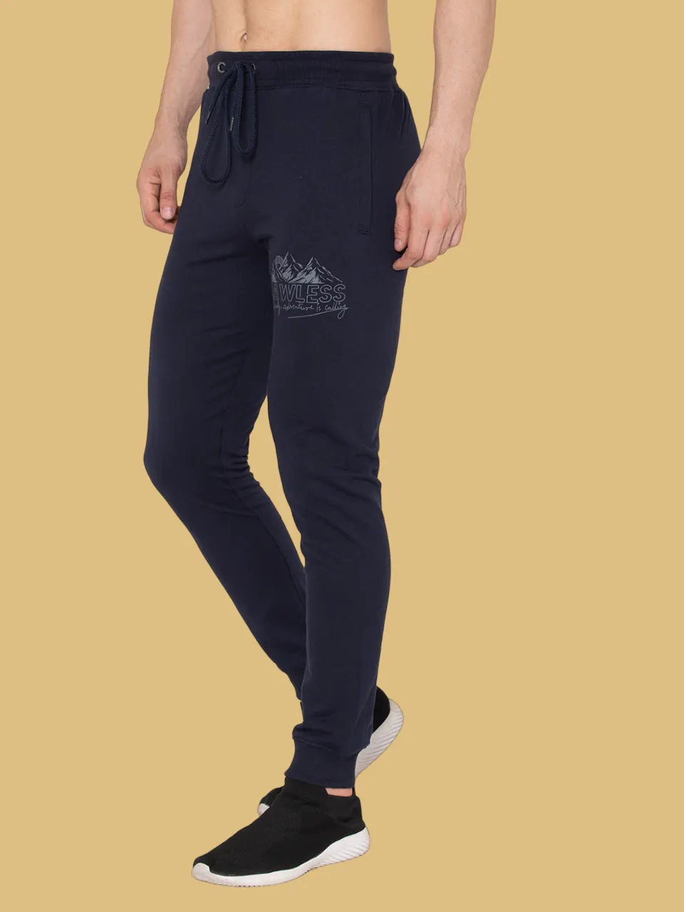 Flawless Letest Navy Men's Jogger