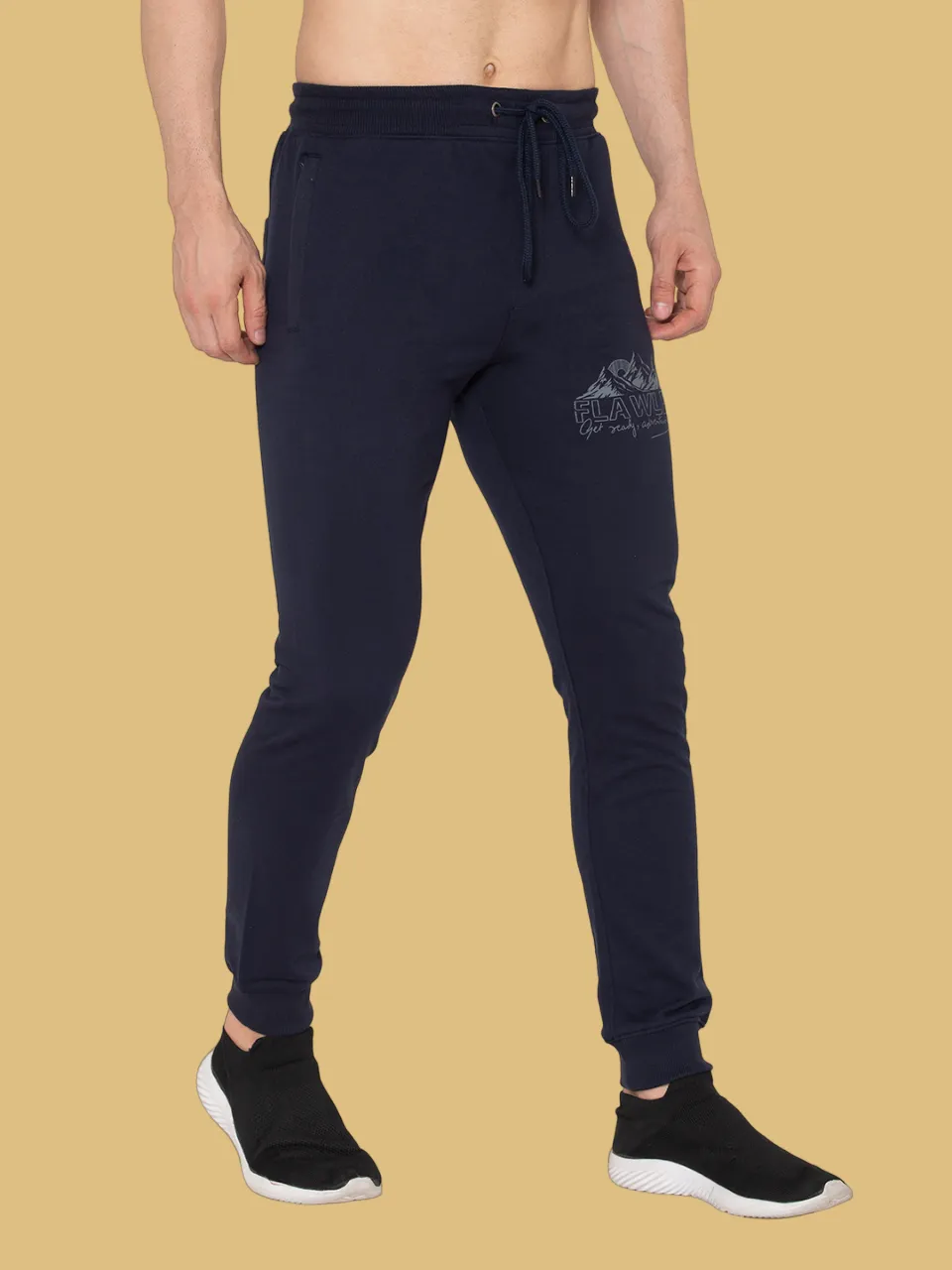 Flawless Letest Navy Men's Jogger