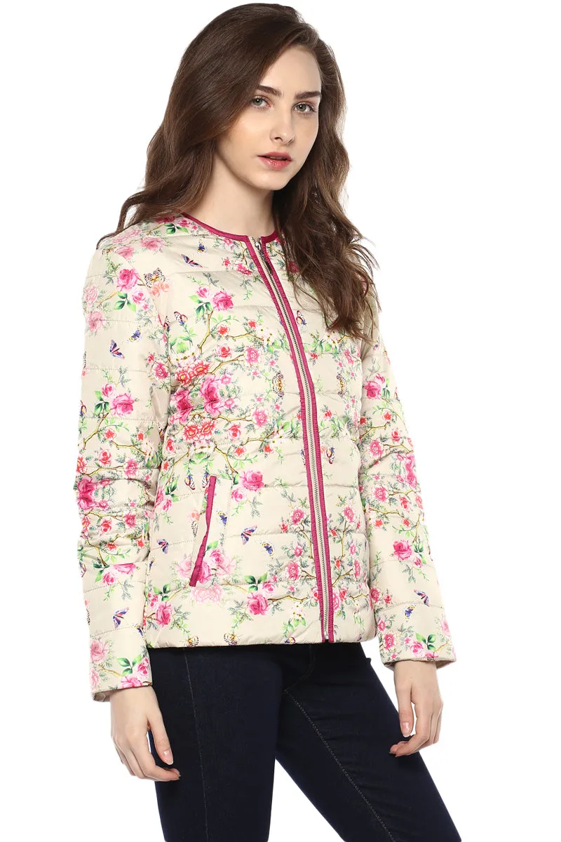 Floral Print Smart Jacket