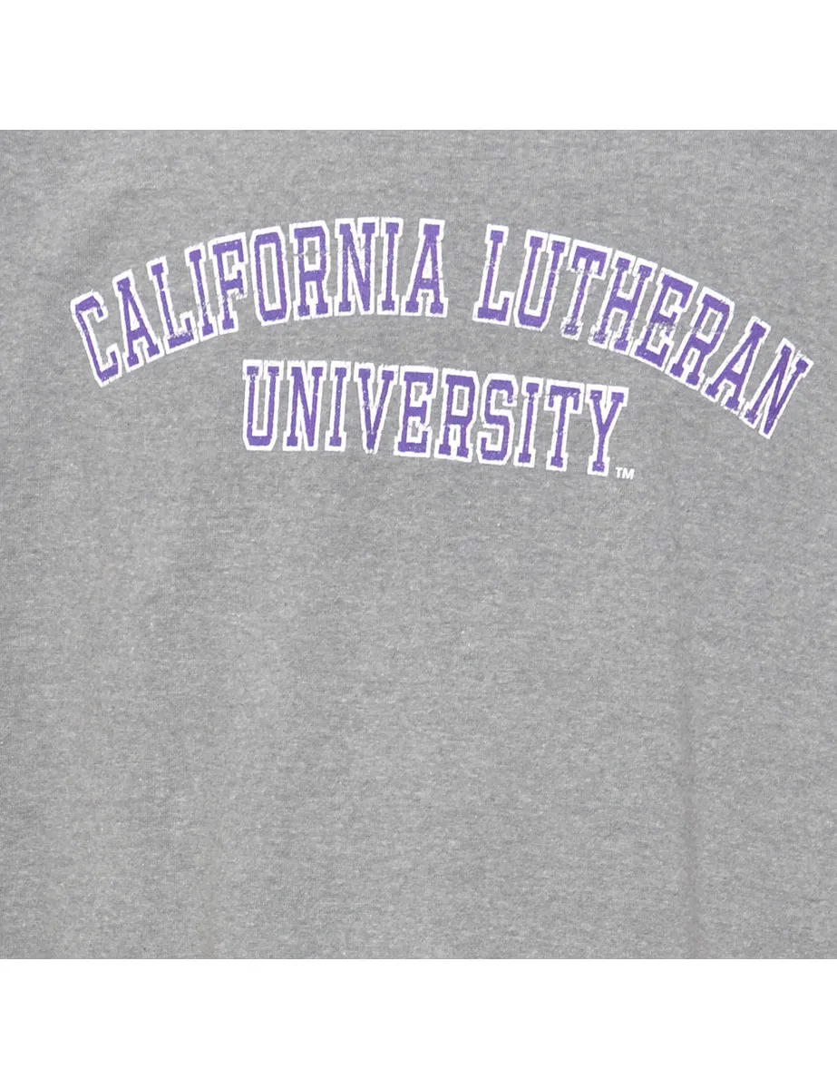 Grey California Lutheran University Printed Sweatshirt - XL