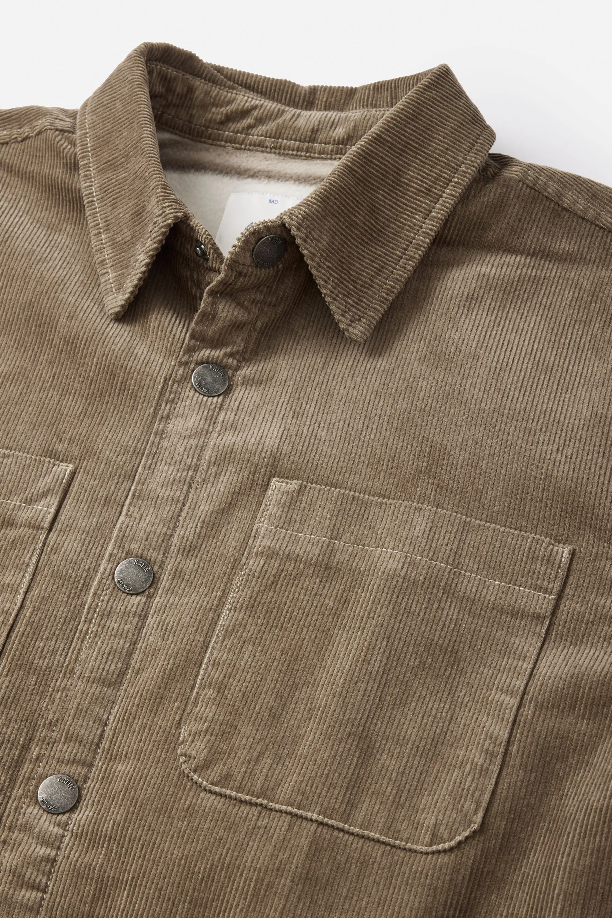 HAROLD CORDUROY JACKET - Grey Rock