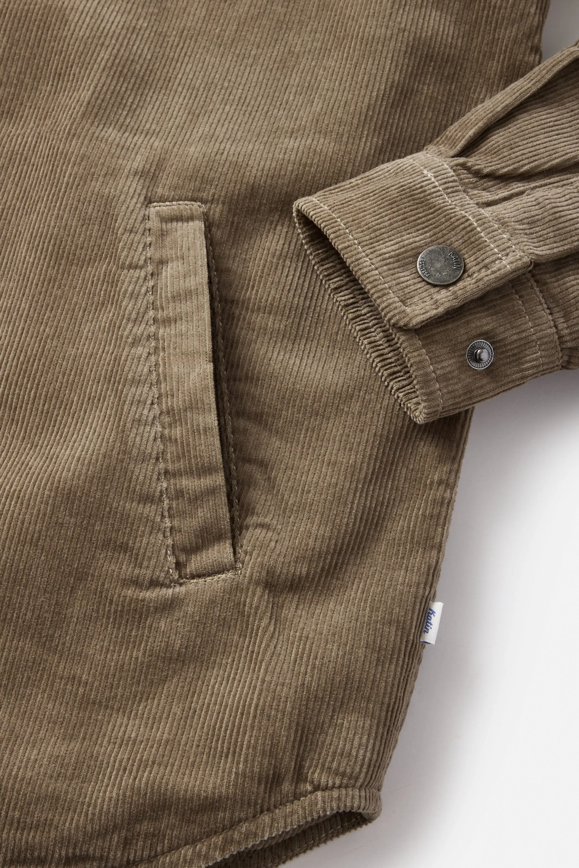 HAROLD CORDUROY JACKET - Grey Rock