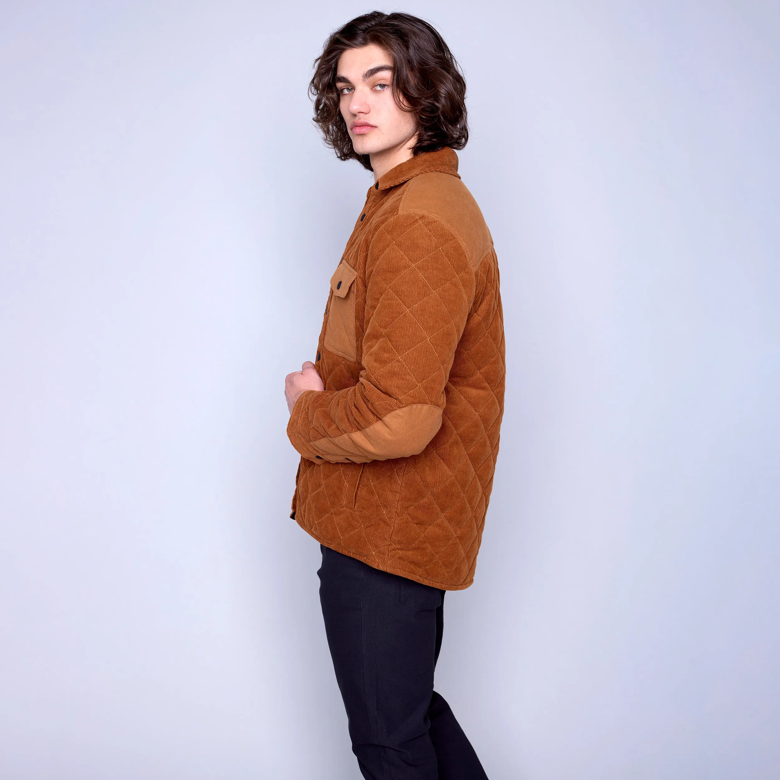 HEDGE - Mens Woven Jacket | Caramel