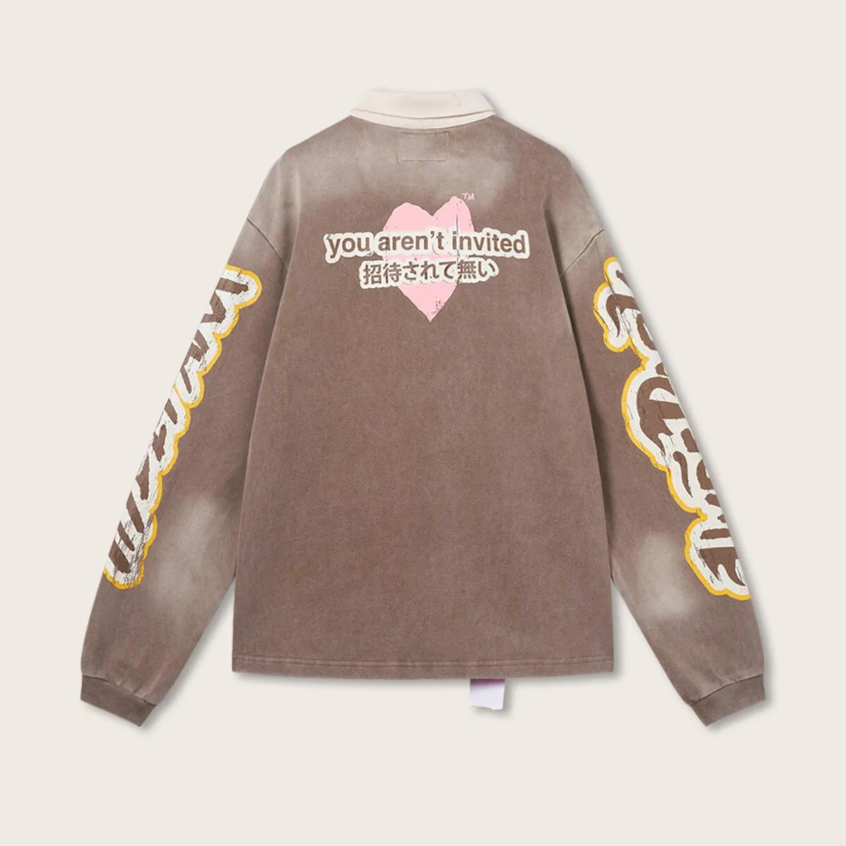 Hyde Park Dripping in Japan Long Sleeve Polo (Khaki)