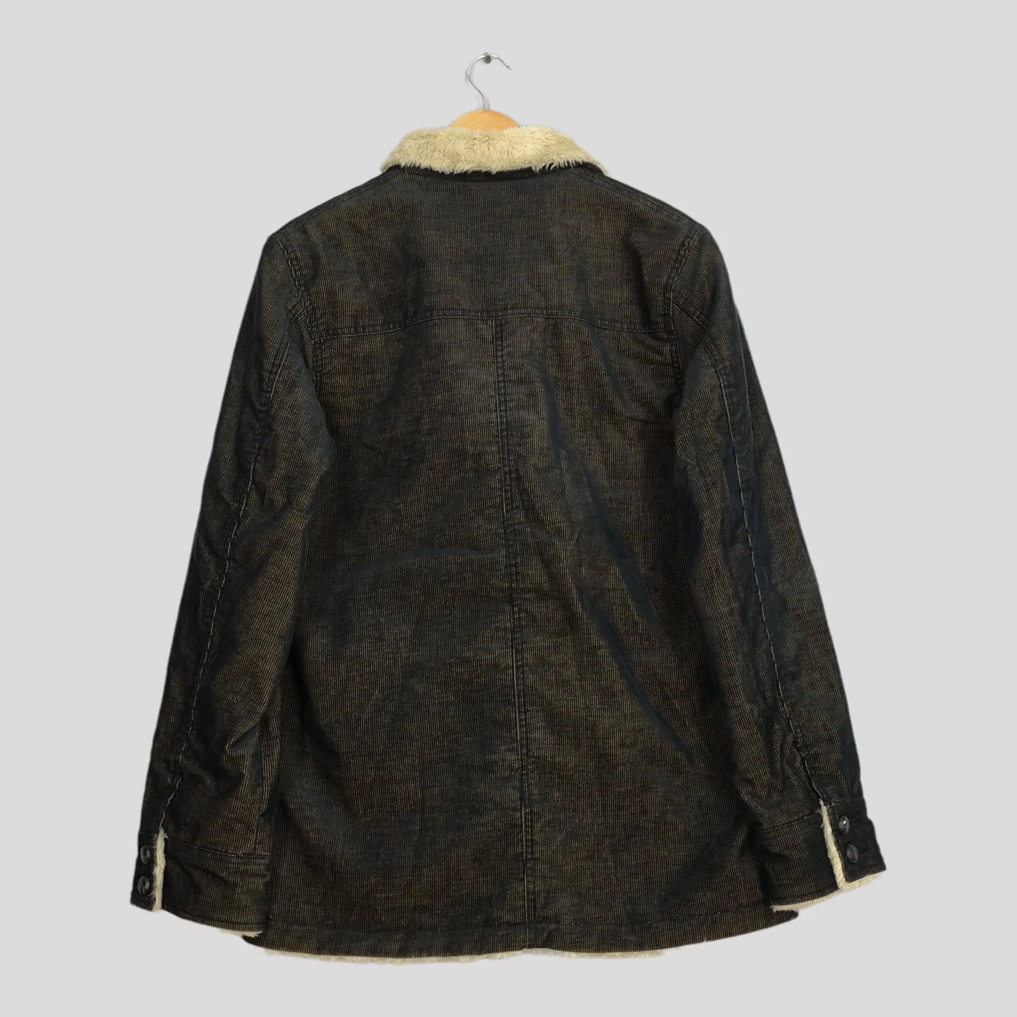 Izzue Corduroy Sherpa Warmer Jacket Medium