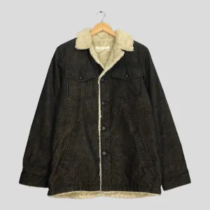 Izzue Corduroy Sherpa Warmer Jacket Medium