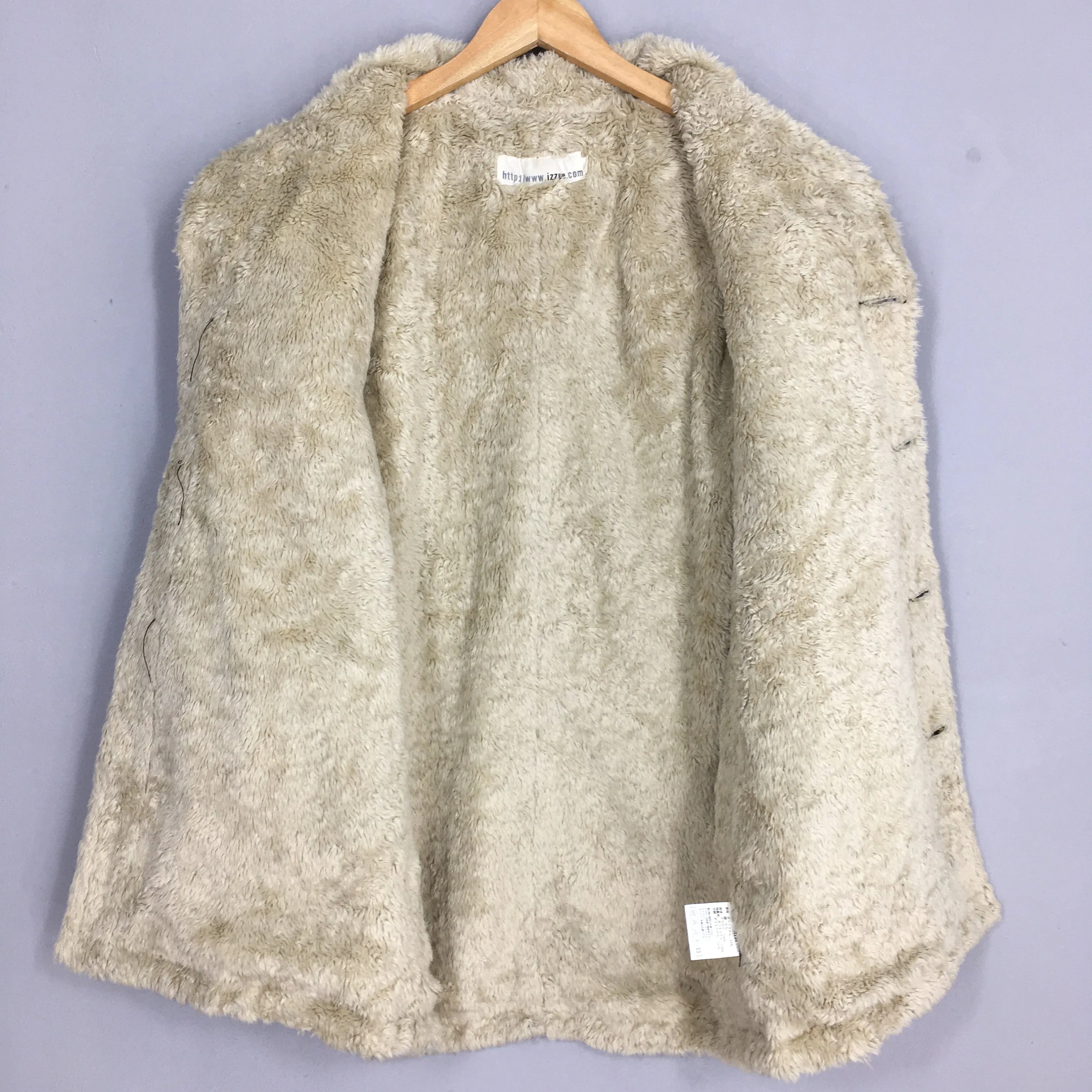 Izzue Corduroy Sherpa Warmer Jacket Medium