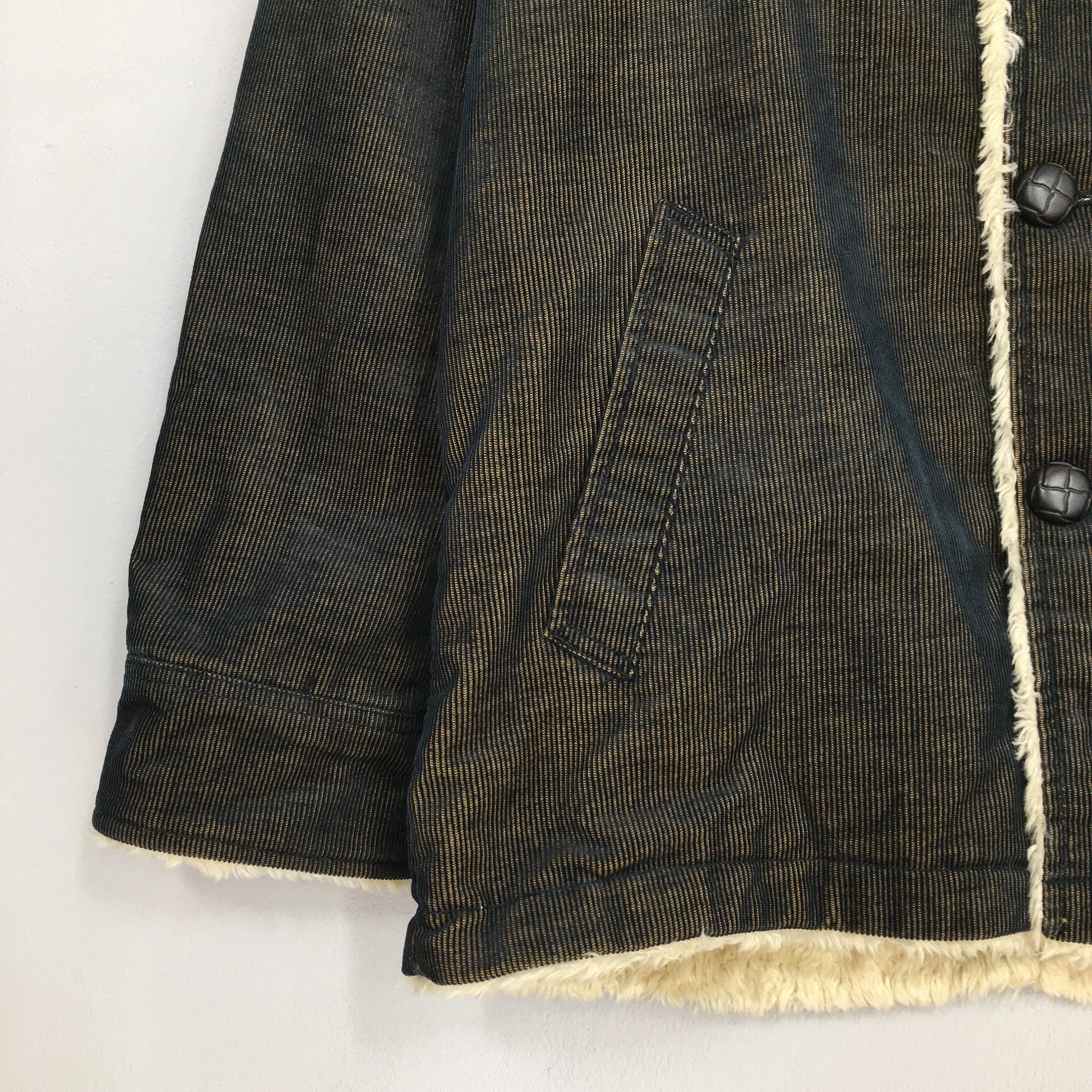 Izzue Corduroy Sherpa Warmer Jacket Medium