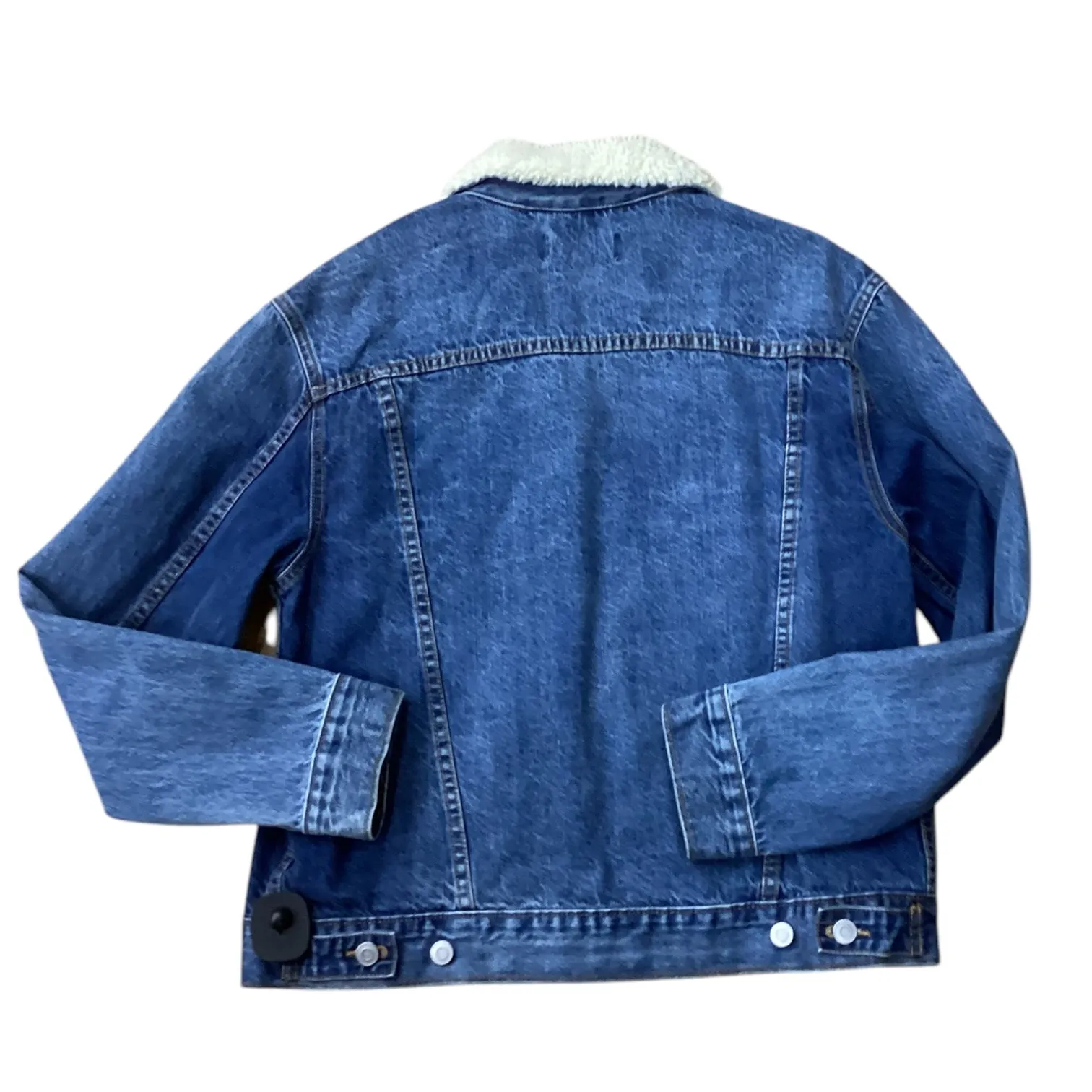 Jacket Denim By Clothes Mentor In Blue Denim, Size: L