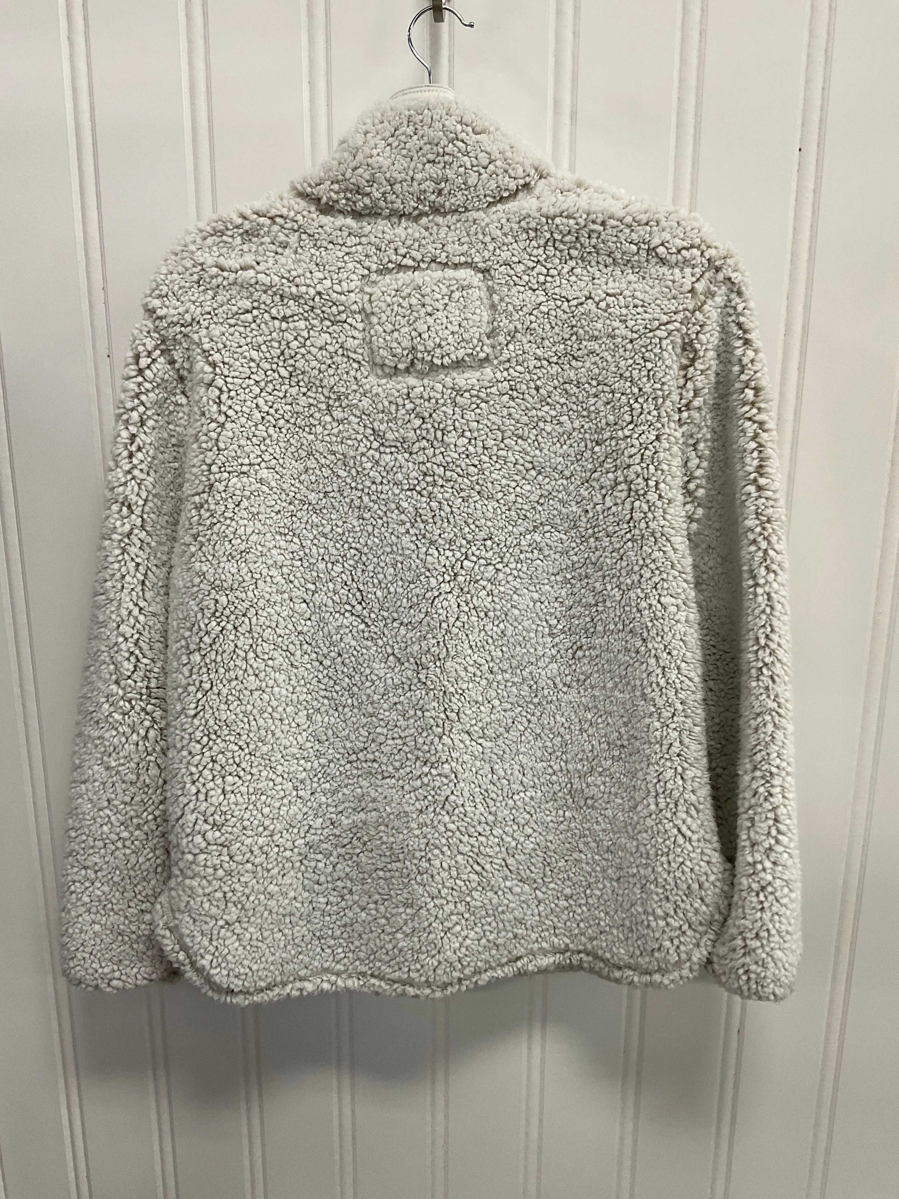 Jacket Faux Fur & Sherpa By Clothes Mentor In White, Size: L