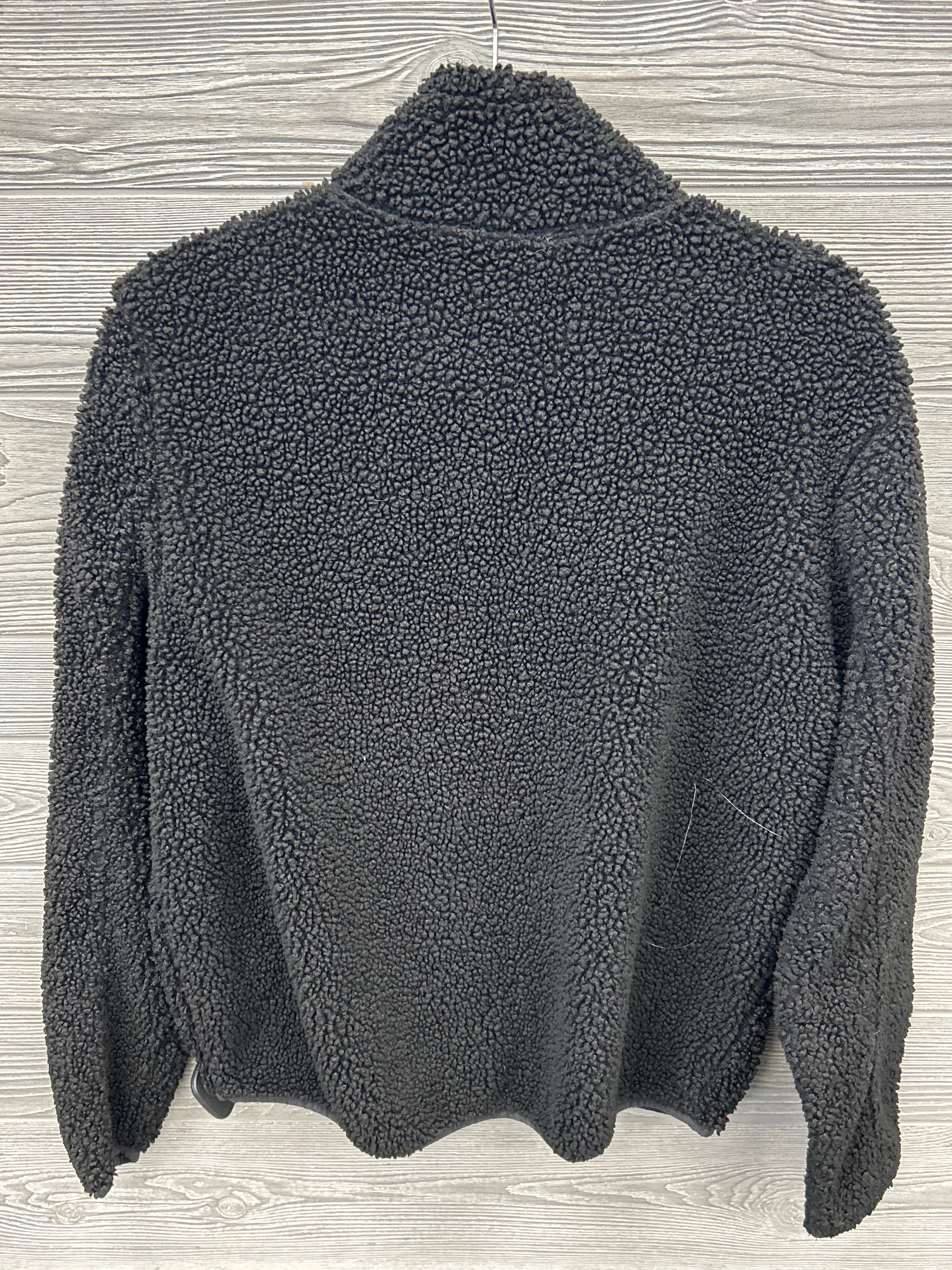 Jacket Faux Fur & Sherpa By Time And Tru In Black, Size: M