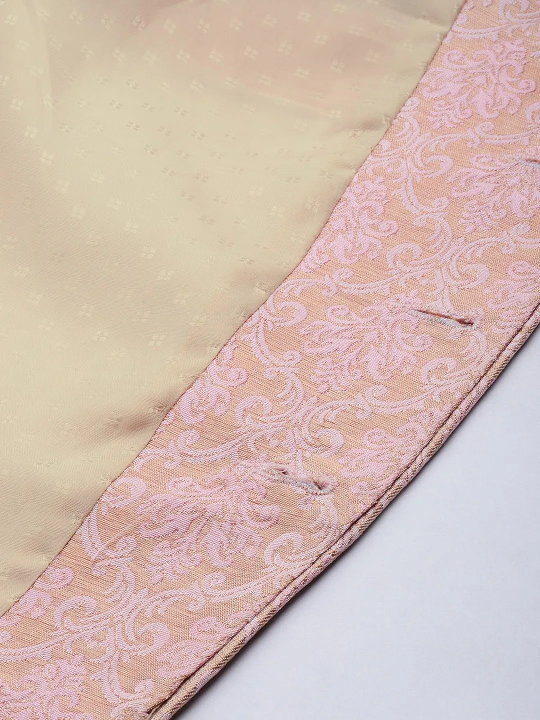 Jashvi Men's Pink Ethnic Woven Jodhpuri