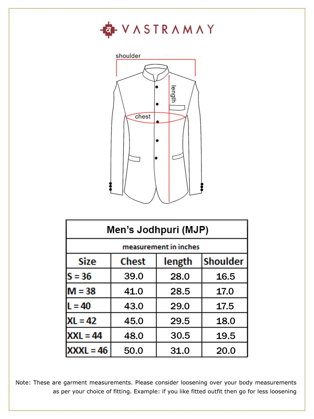 Jashvi Men's Rose Gold Ethnic Woven Jodhpuri