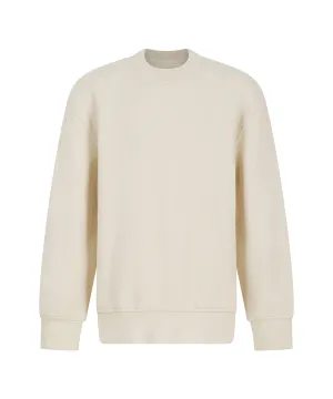 Kids sustainable fashion curved hem sweatshirt | Light Stone