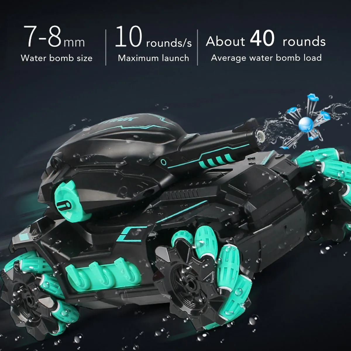 Kids Water Bomb Tank RC Gesture Sensor Tank Car Multiplayer Battle Remote Control Toys