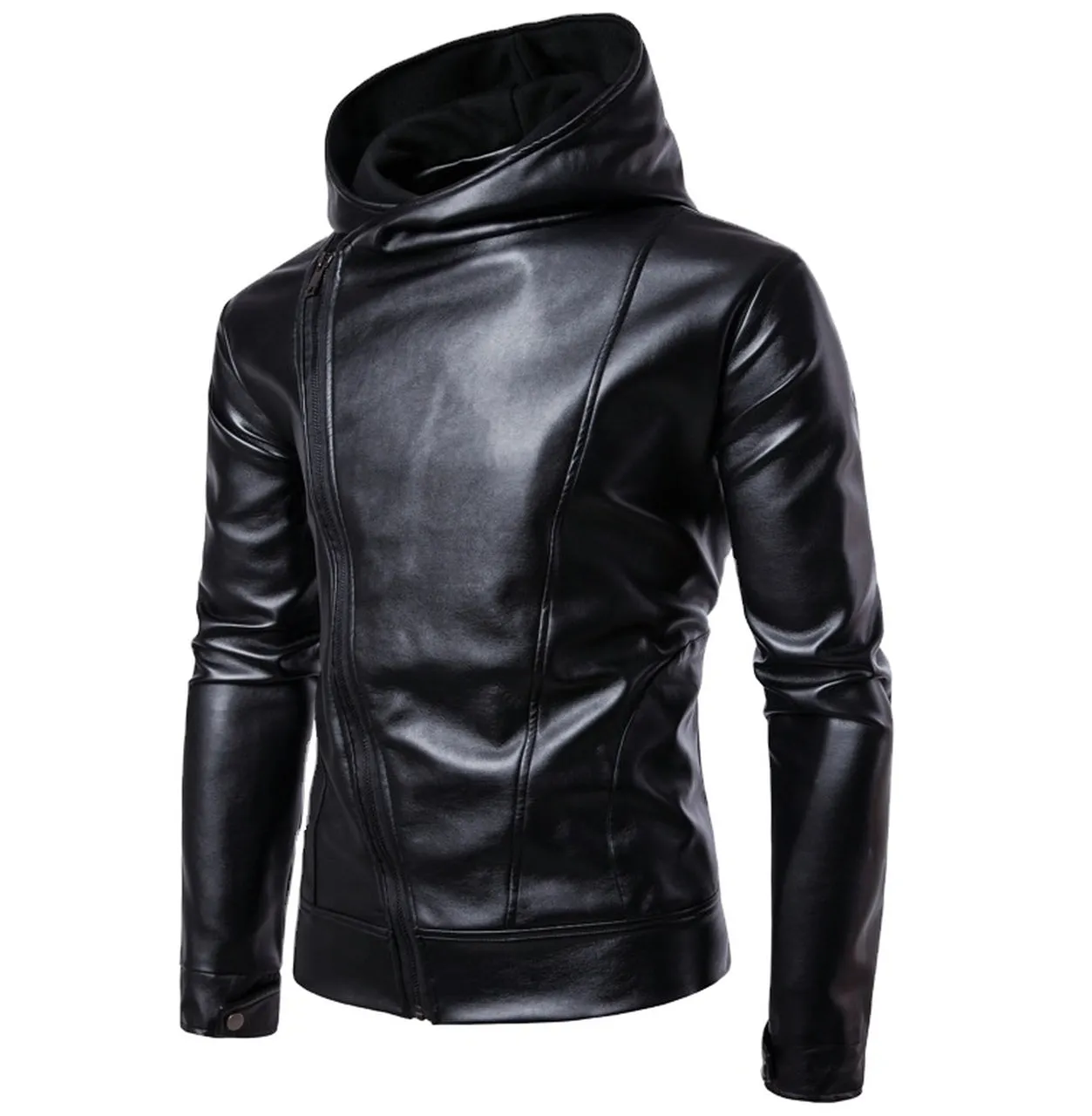 Korean Style Slim Fit Genuine Leather Jacket