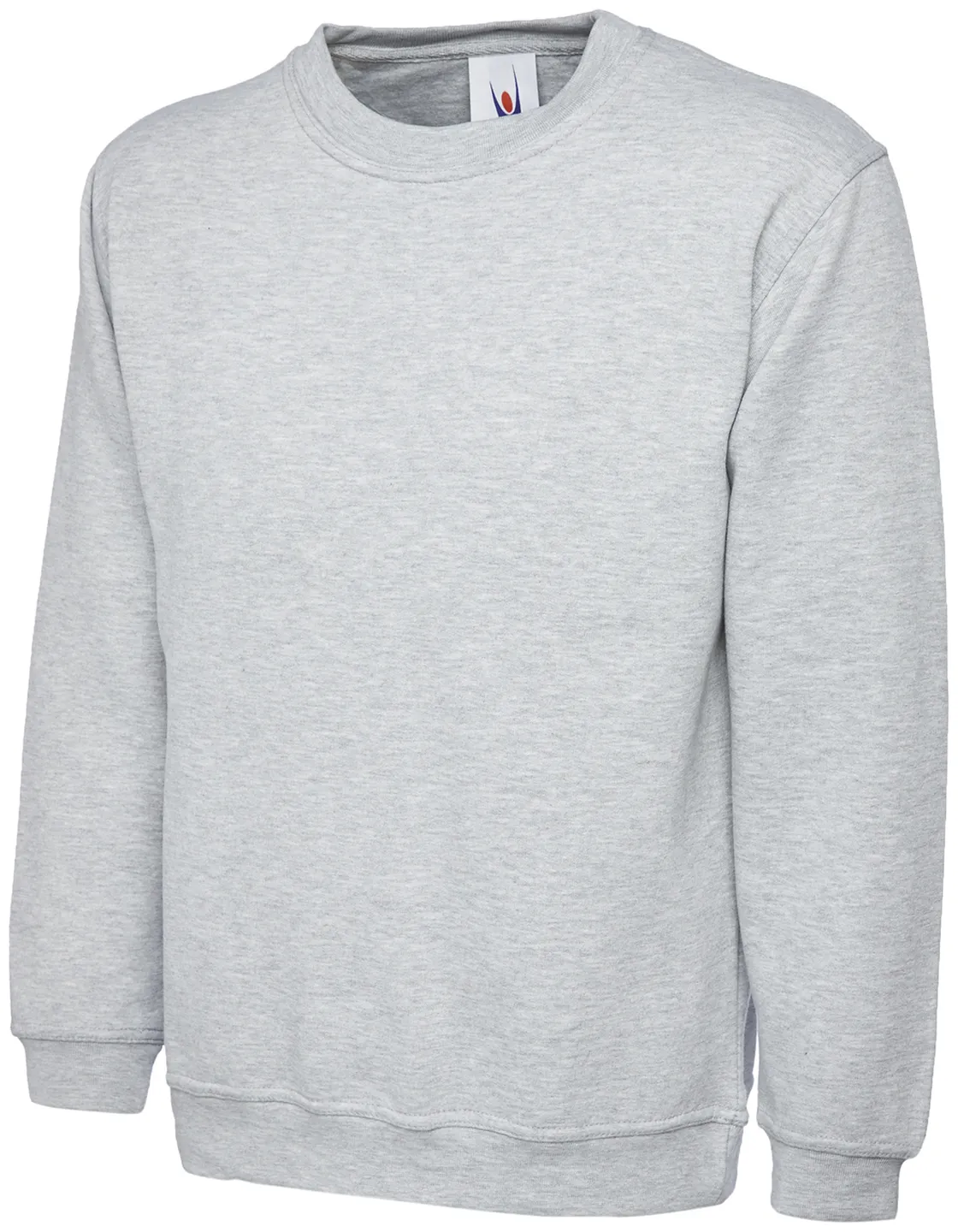 Ladies Deluxe Crew Neck Sweatshirt | Heather Grey