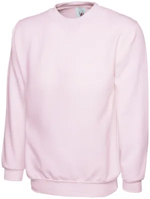 Ladies Deluxe Crew Neck Sweatshirt | Pink