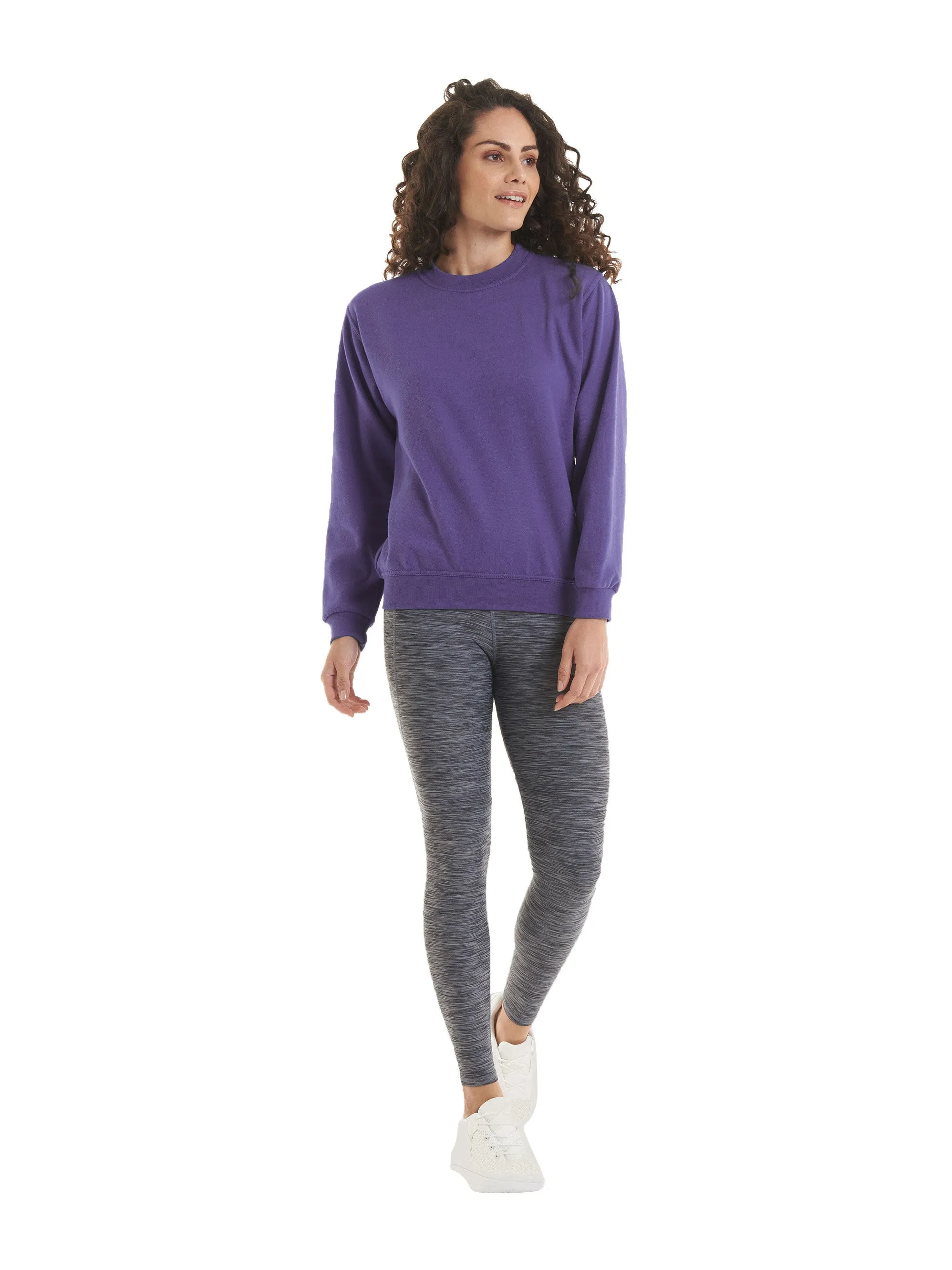 Ladies Deluxe Crew Neck Sweatshirt | Pink