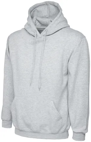 Ladies Deluxe Hooded Sweatshirt | Heather Grey
