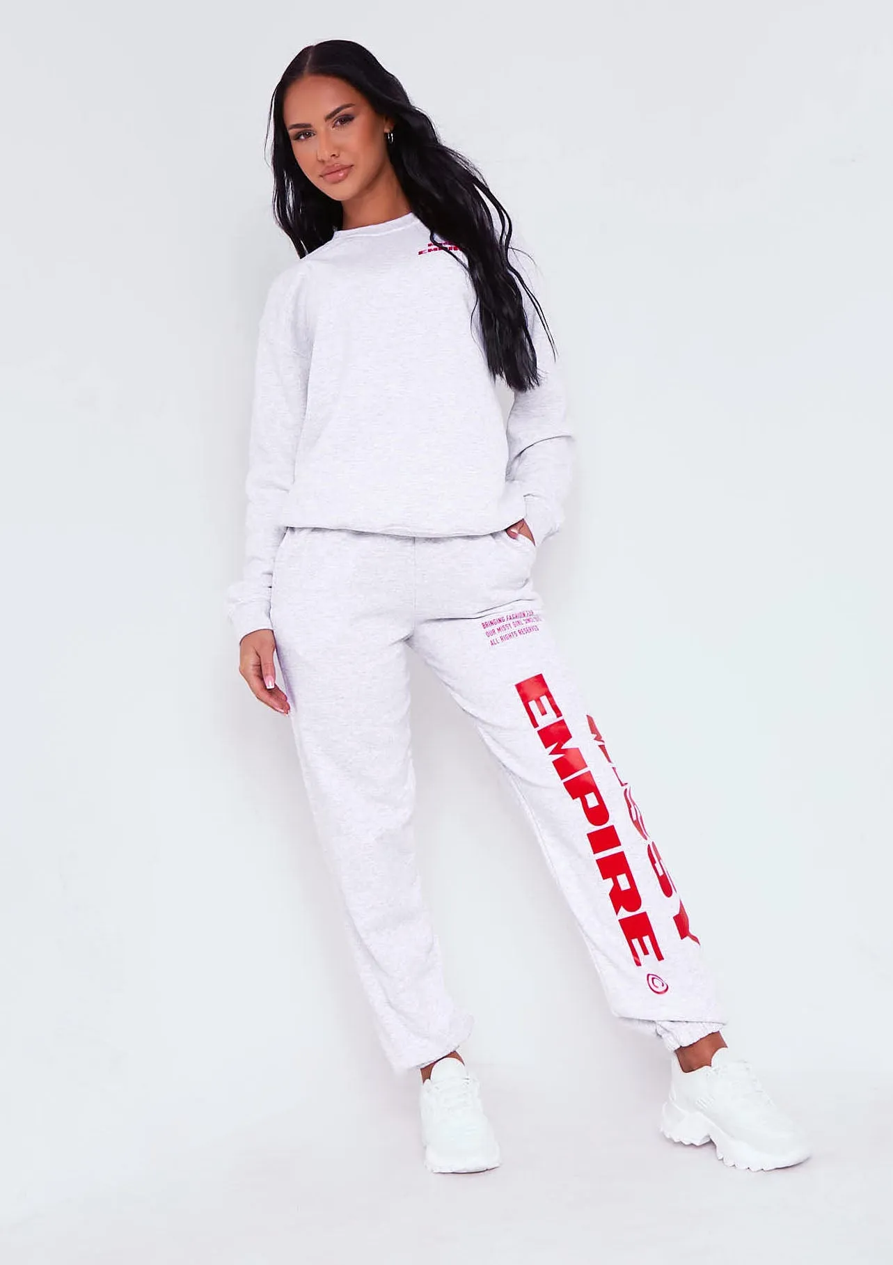 Layla Grey Missy Empire Slogan Joggers